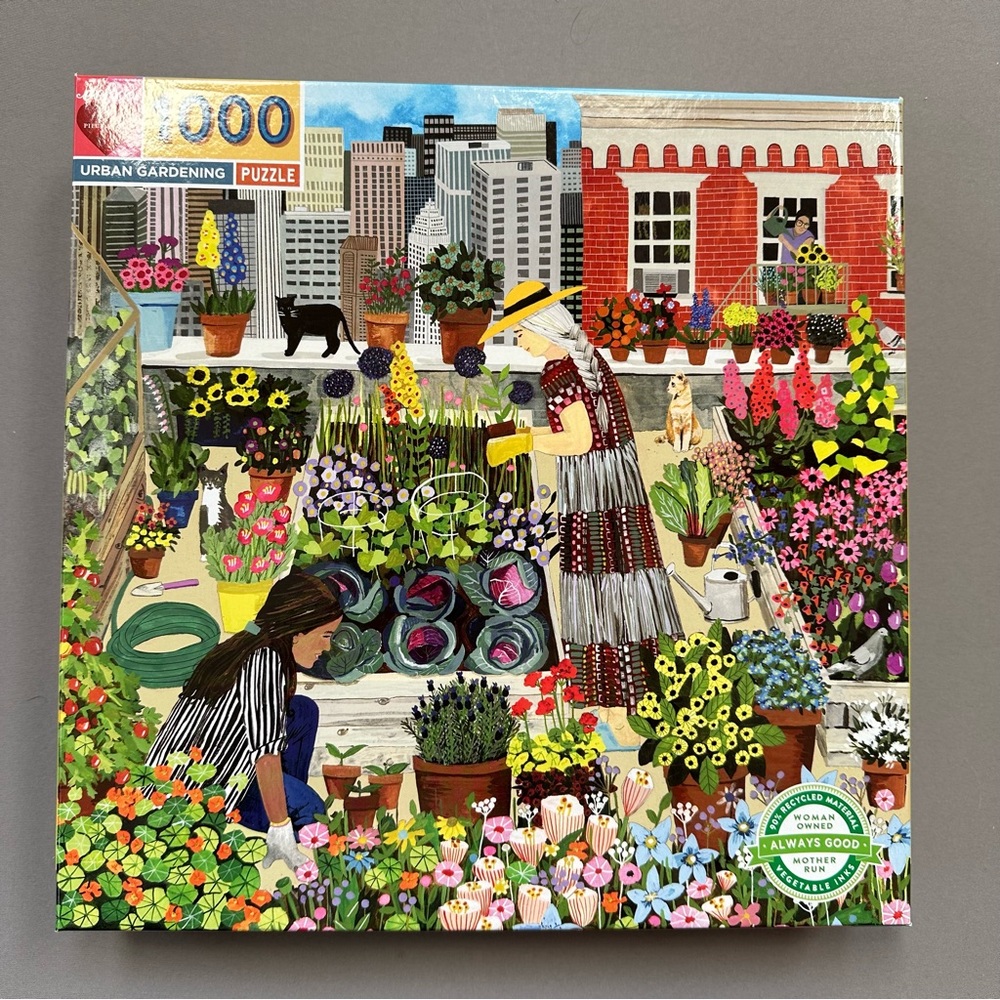 EEBOO 1000pc Urban Gardening jigsaw puzzle